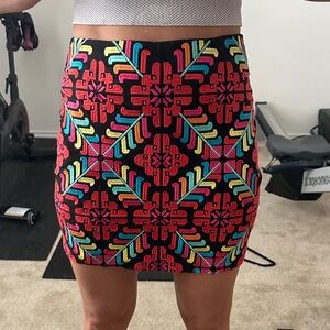 Vibrant Multicolor Mini Skirt